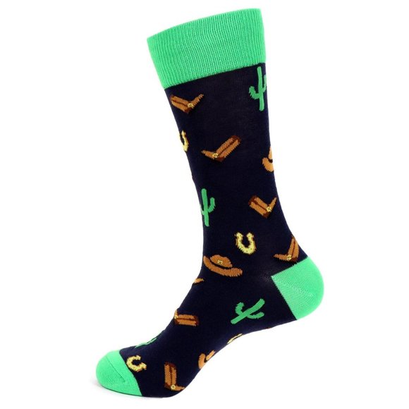 Men's Wild West Novelty Socks - Picture 1 of 2